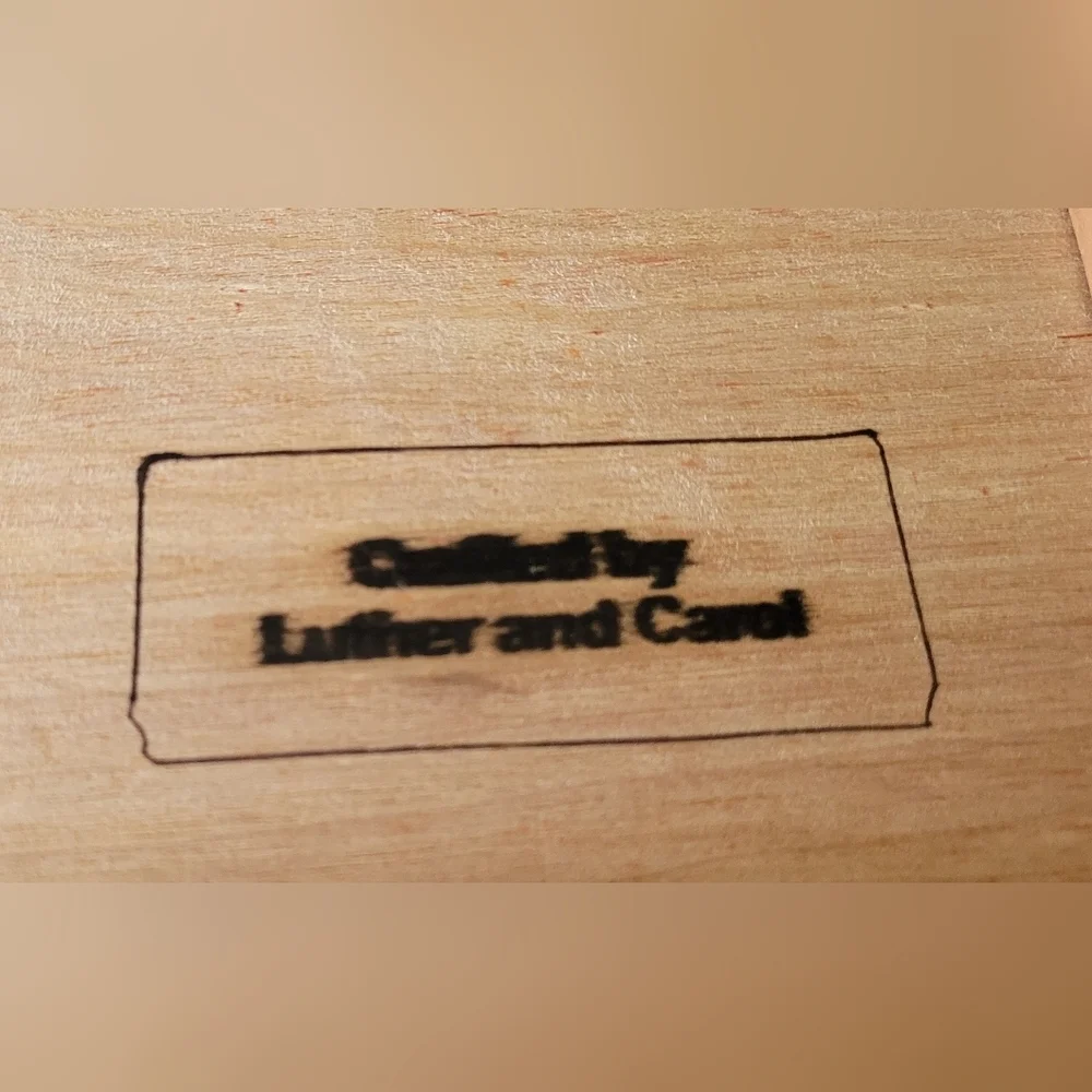 Handmade Cedar Lined Lidded Wooden Jewelry Box Vintage Hand Stamped